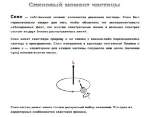 спиновый момент частицы